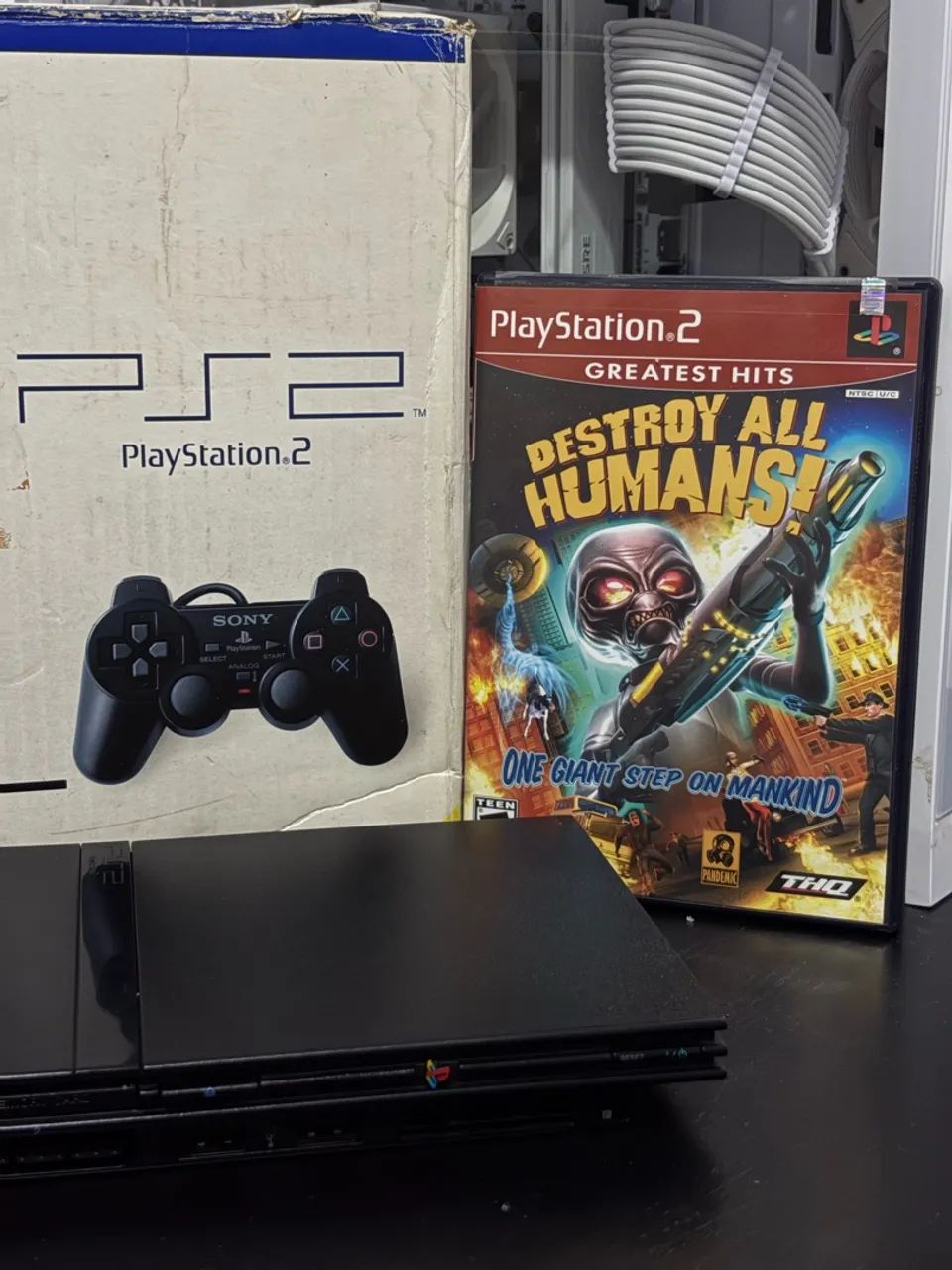 PS2 NA CAIXA C/JOGO! - Foto 4