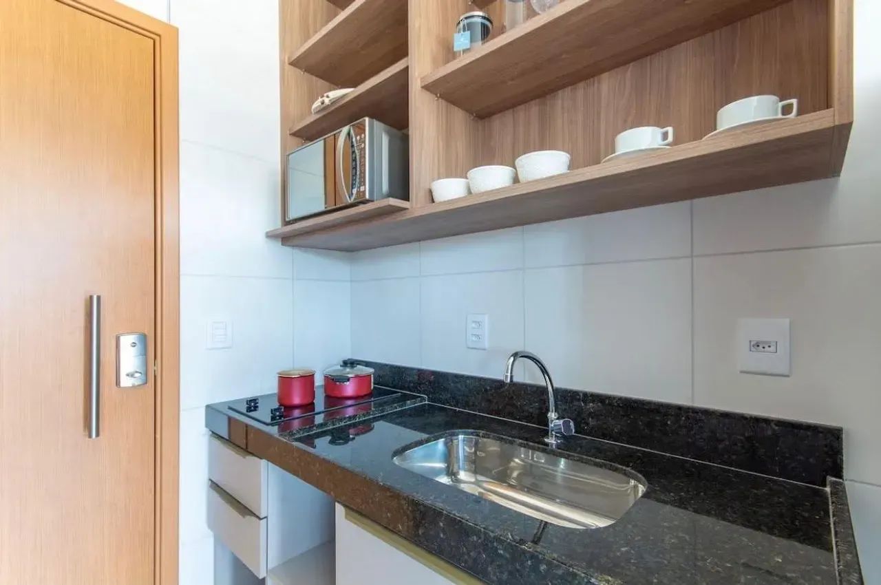 MURO ALTO - Flat mobiliado com 28 m² 1 suíte, lazer com piscina - Foto 5