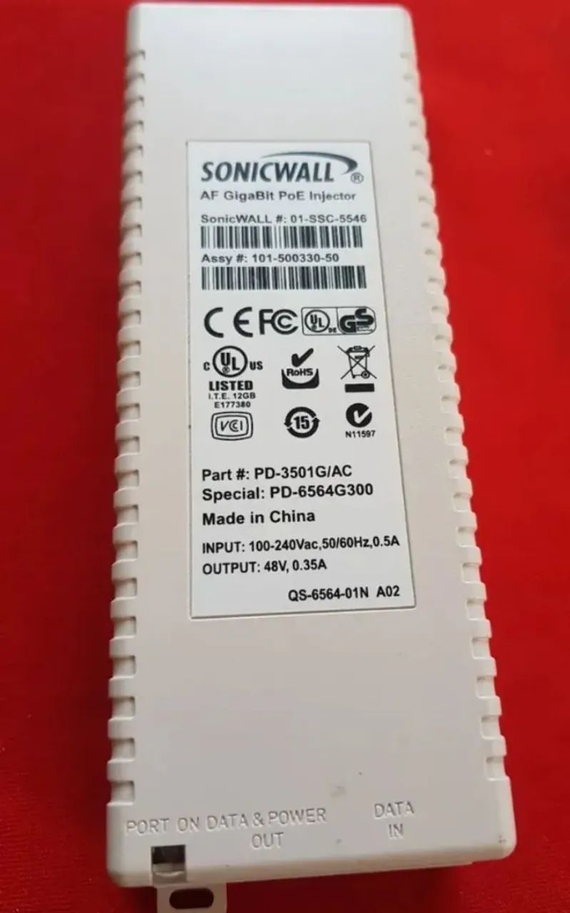 PoE Power Injector SonicWall Gb - Mod. 01-SSC-5546 - Original