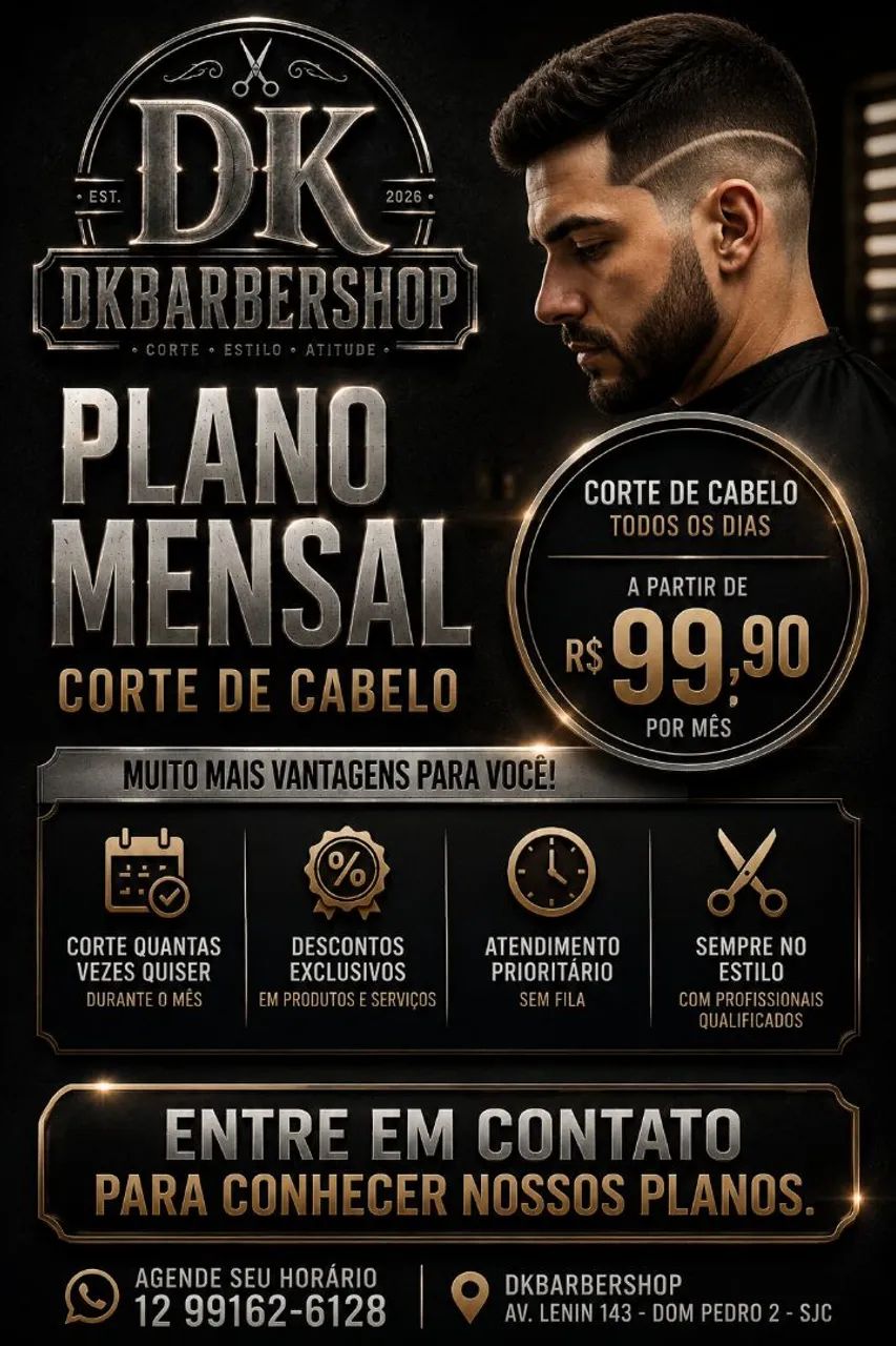 Plano mensal- BARBEARIA