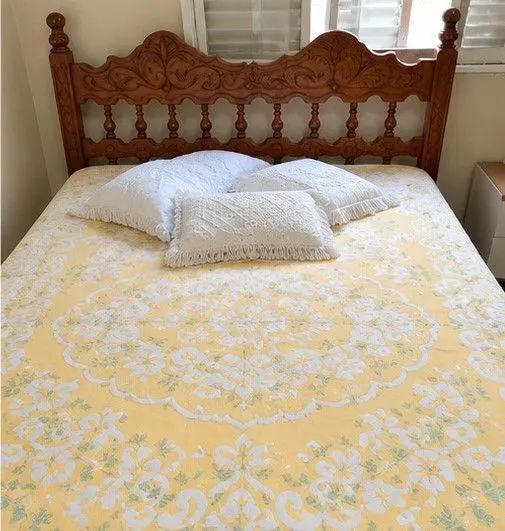 CAMA DE CASAL EM MADEIRA MACIÇA ? R$ 400,00 - Foto 2