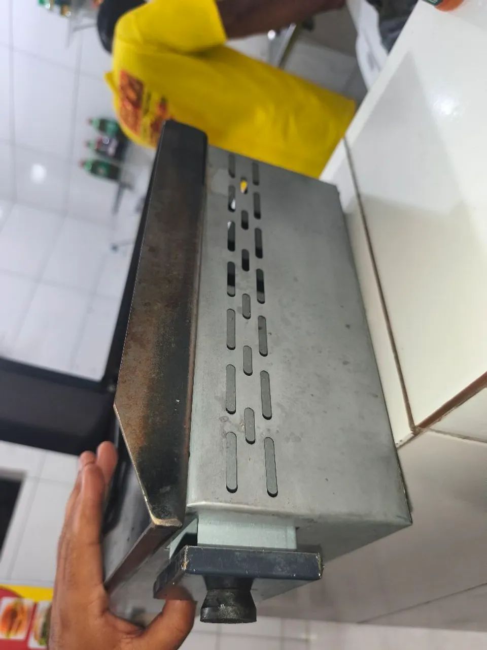 Chapa de hambúrguer elétrica 