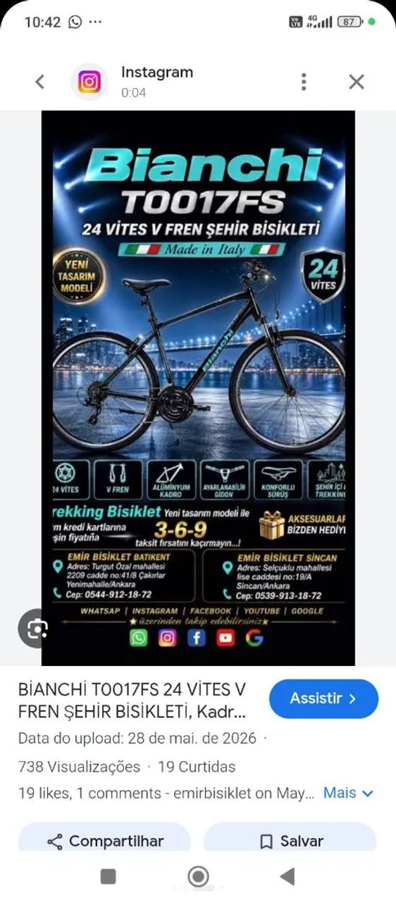 Bianchi Camaleonte Cross Ibrida 