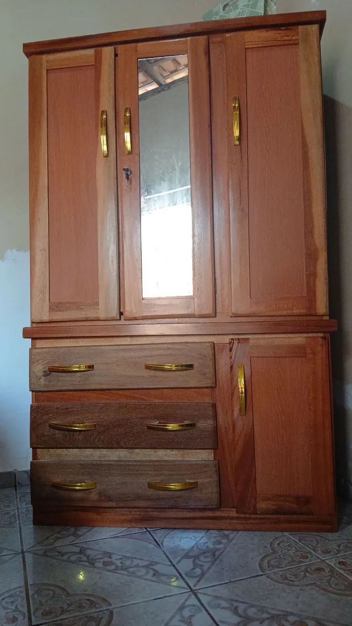 Guarda Roupa Solteiro com Espelho