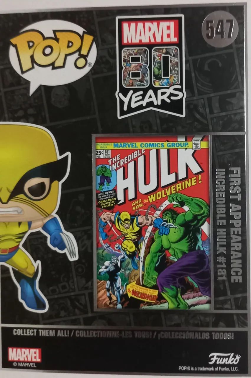 Funko Pop Marvel - 80 Years Wolverine #547 (First Appearance) - Foto 3