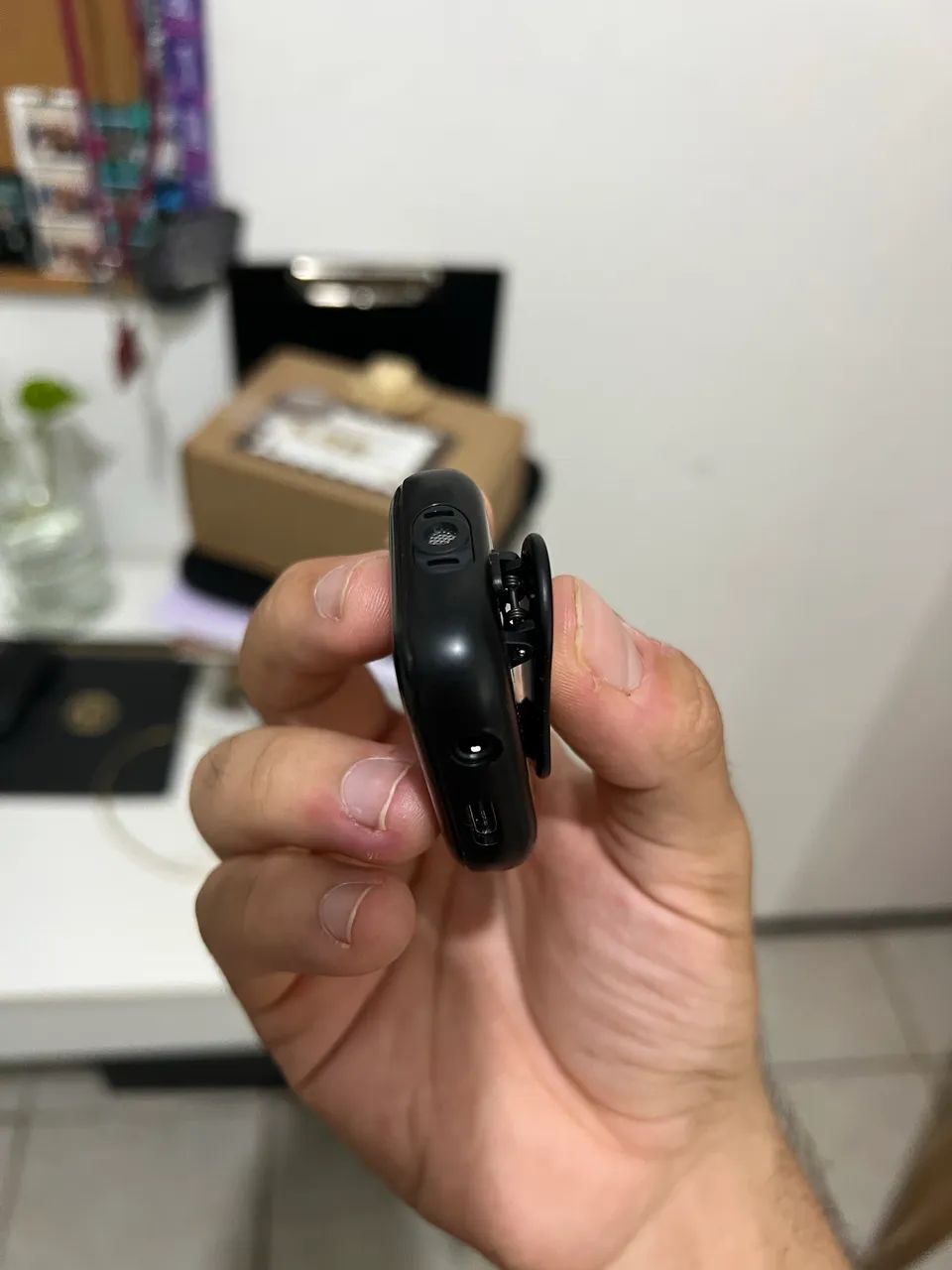 Microfone de lapela novo na caixa - Foto 5