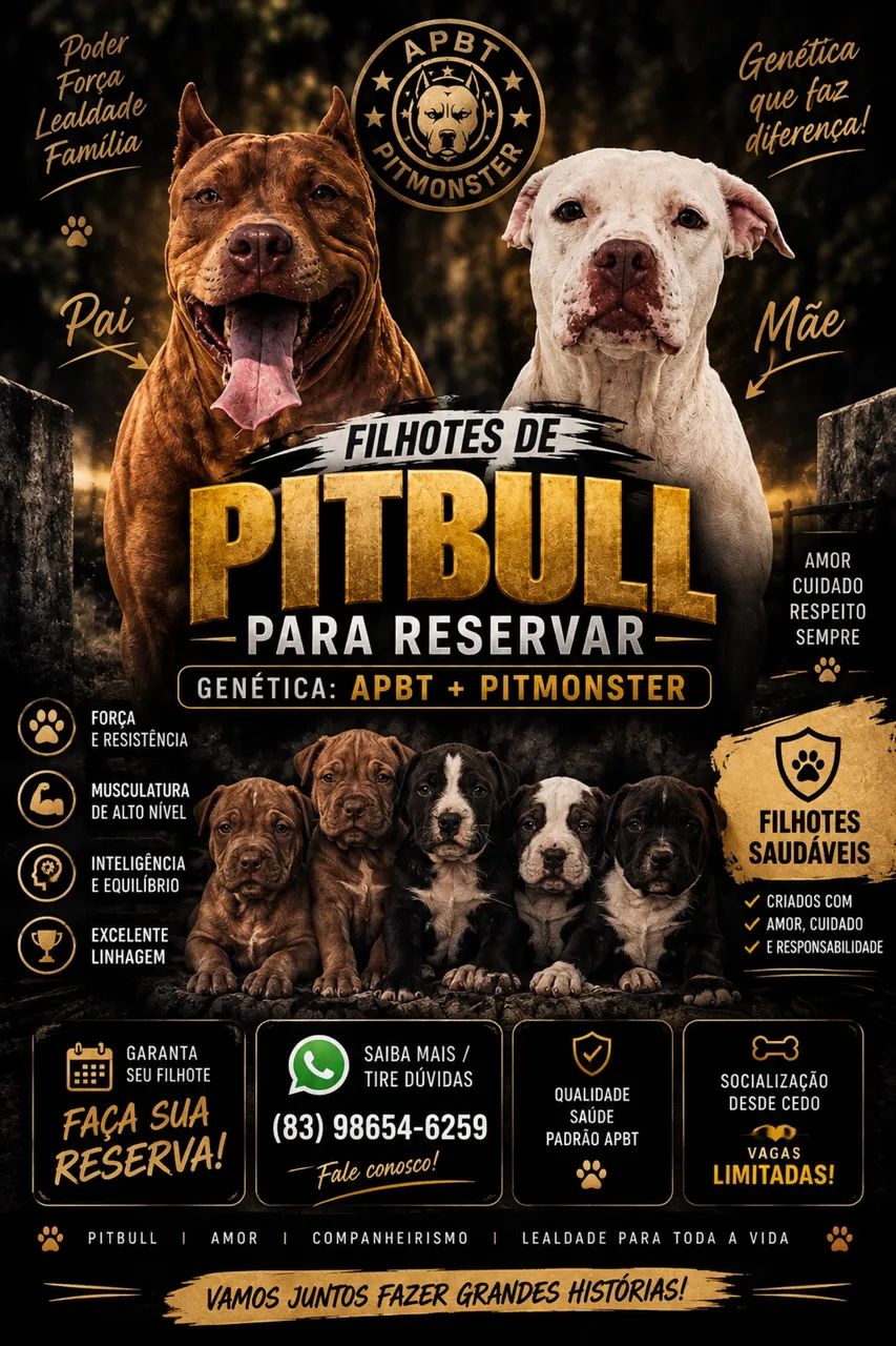 Filhote de pitbull 