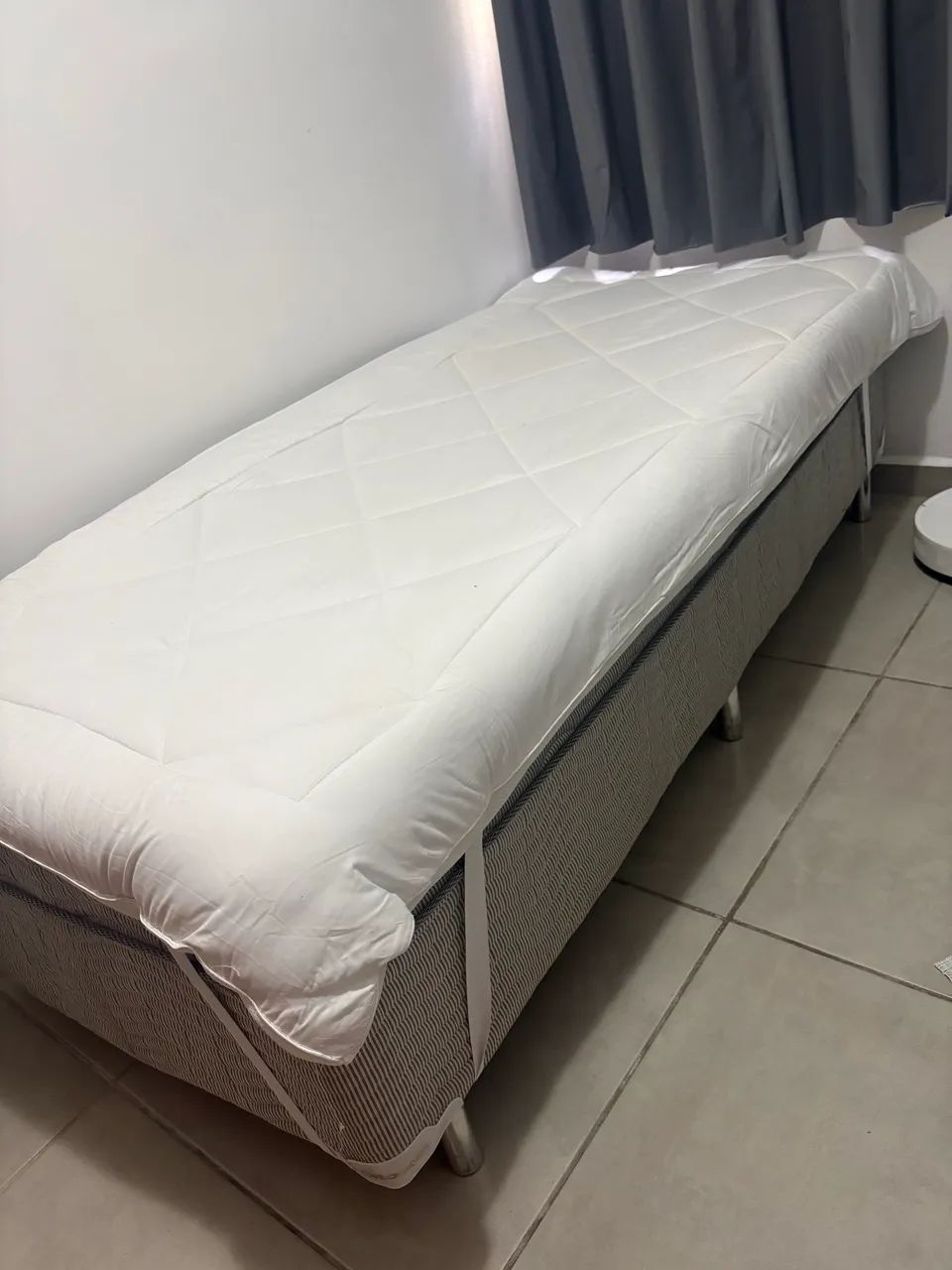 Cama Box Conjugada Solteiro Ortobom 55x88x188cm + Pillow Top - Foto 2