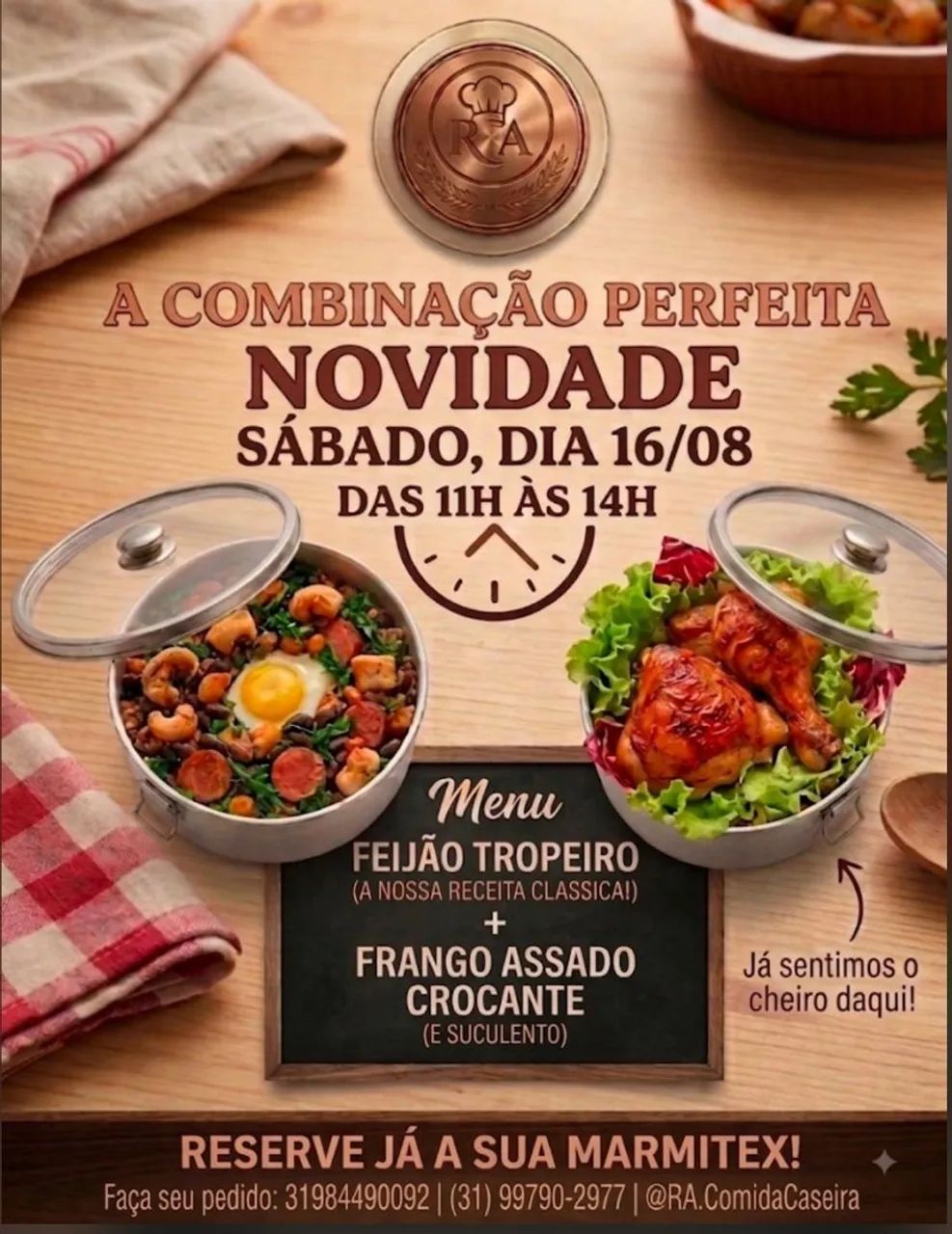 Marmita feijao tropeiro 