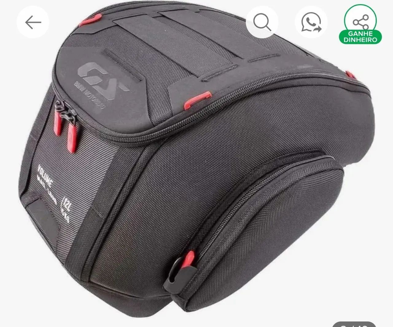 bolsa de tanque original da BMW Motorrad