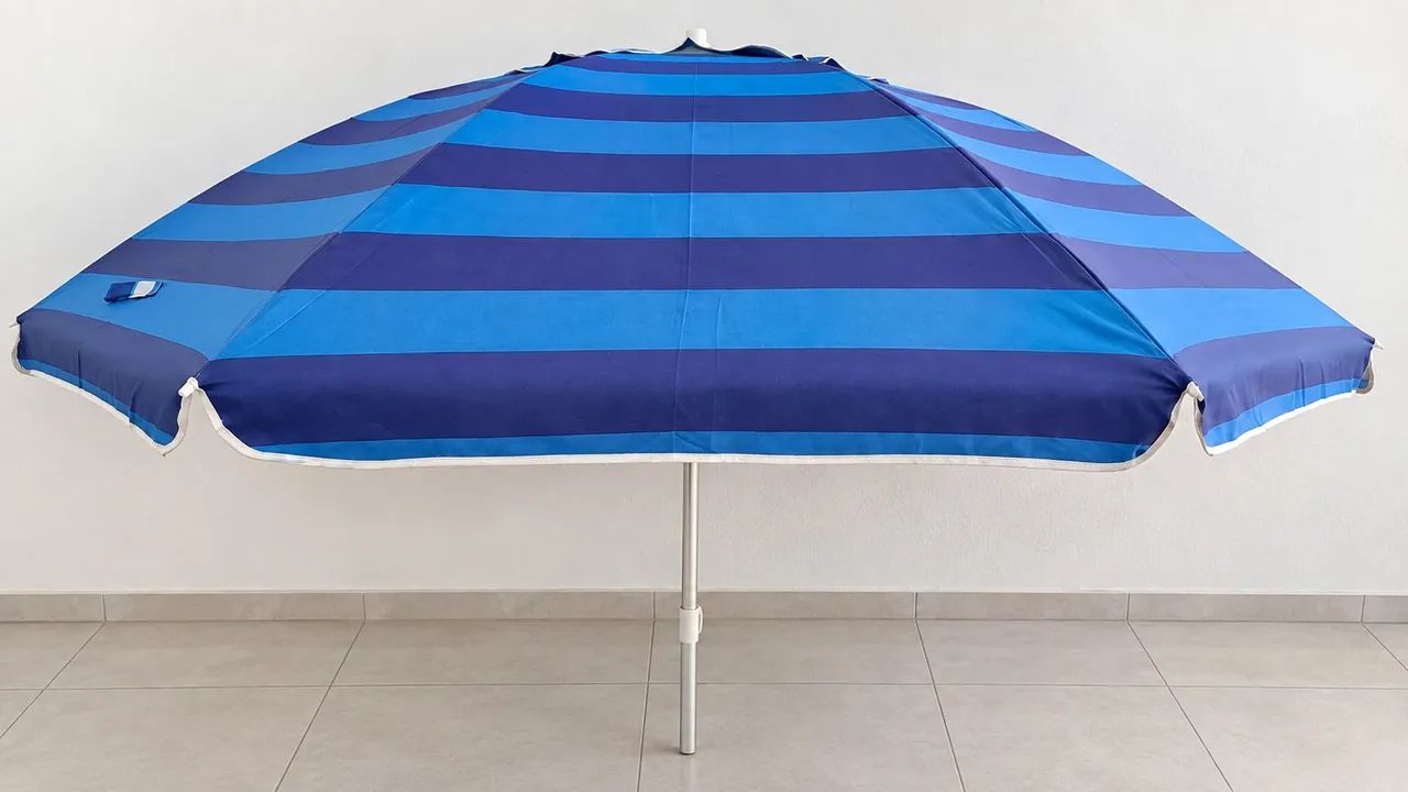 Kit Praia Completo: 3 Cadeiras + Guarda-Sol