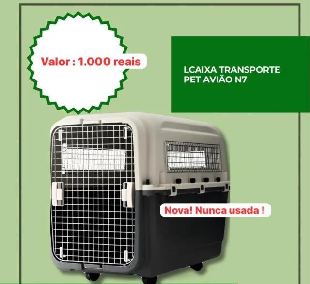 Caixa de Transporte Pet N7 - Avião