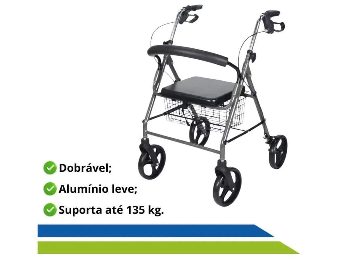 Andador com 4 rodas - Foto 3