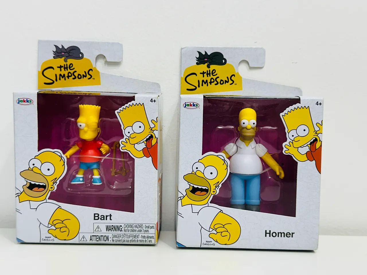 Boneco Bart e Homer Simpson Jakks Pacific