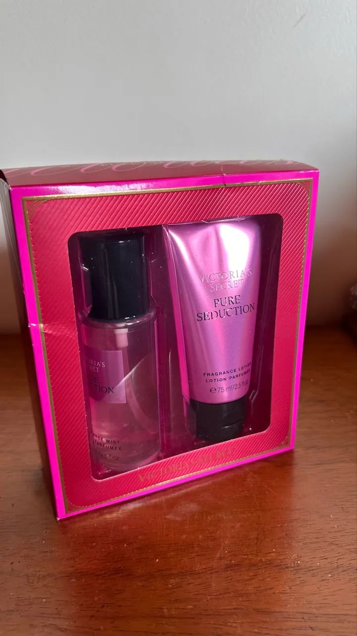 Kit Victoria Secrets Body splash e hidratante versão 75ml