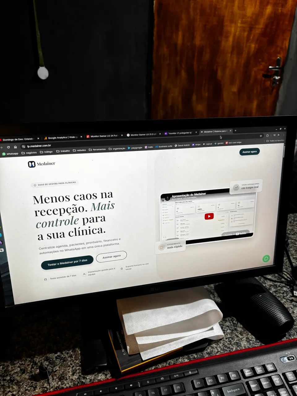 Monitor LG 21.5 LED FULL HD Gamer