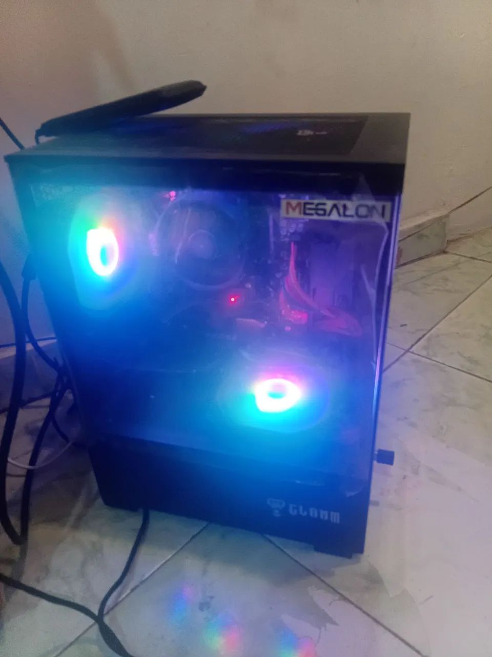Pc Gamer completo para jogos, sem queima vela. Gabinete com placa mae memória RAM  - Foto 2