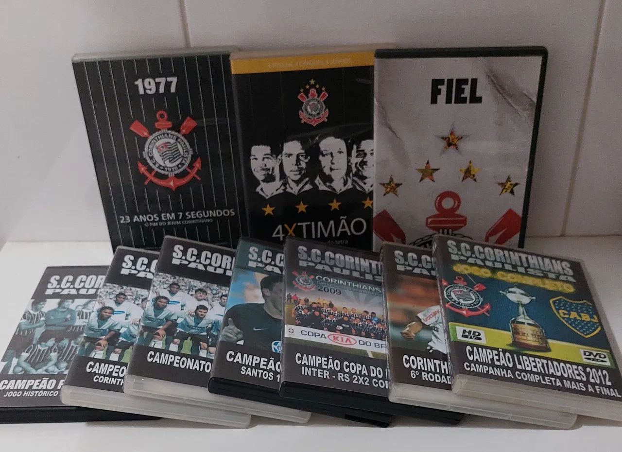 Lote de dvds originais do Corinthians 