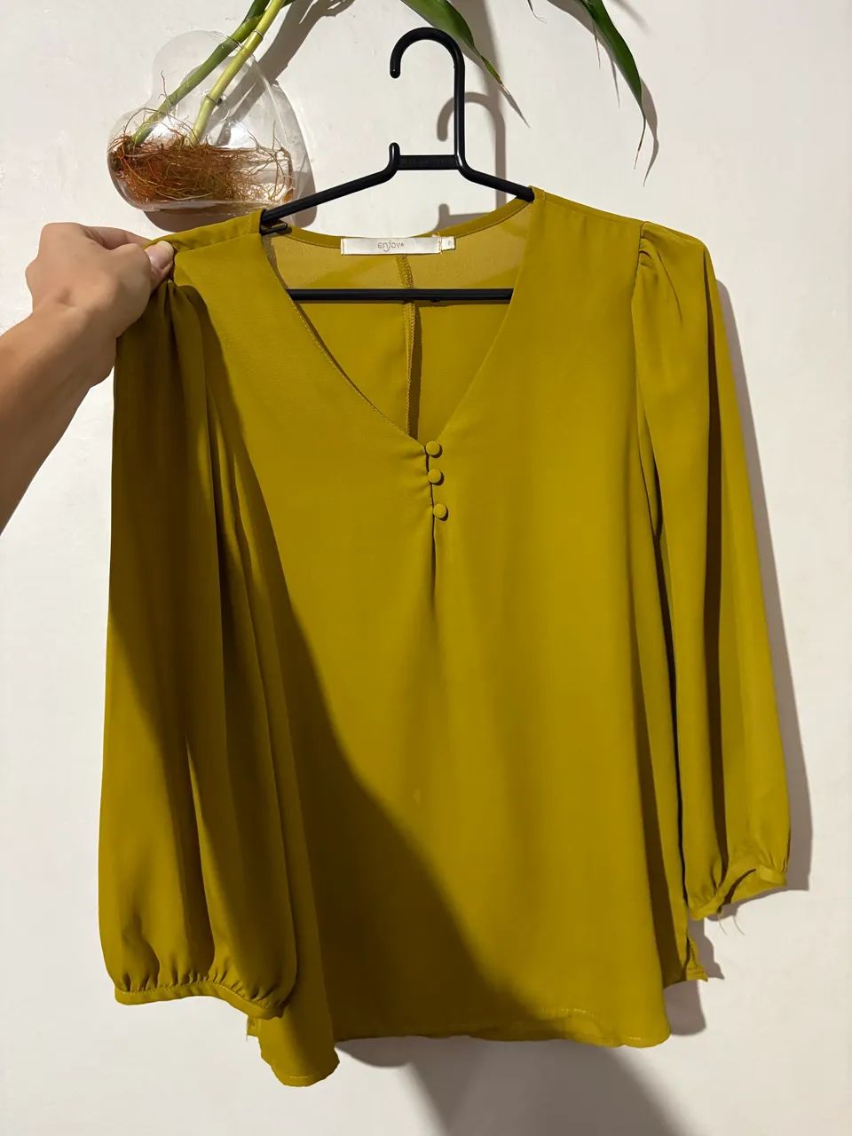 Blusa mostarda M Enjoy - Foto 2
