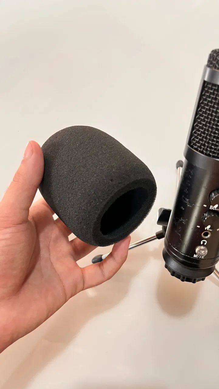 Microfone com abafador de ruído e modificador de Voz - Foto 4