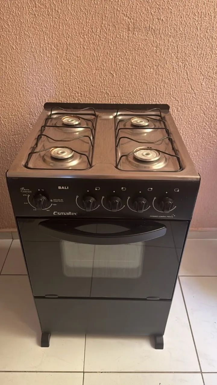 fogao de 4 bocas Esmaltec - Preto - Foto 5