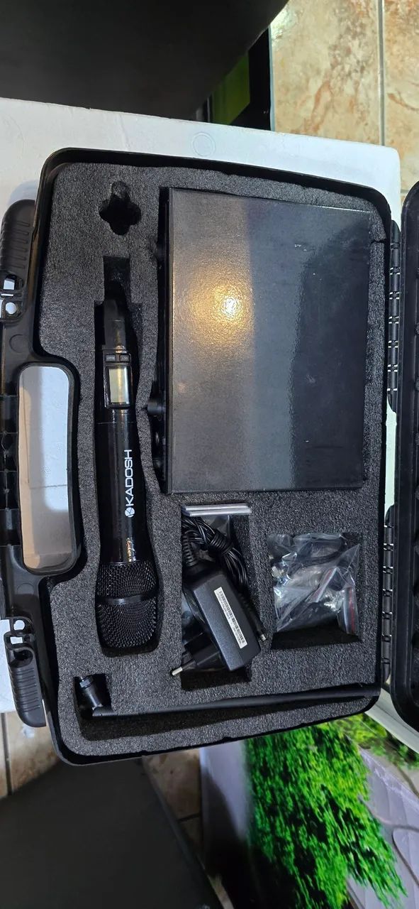 Microfone  kadohs  1501 no case troco por sx600 pago volta - Foto 6