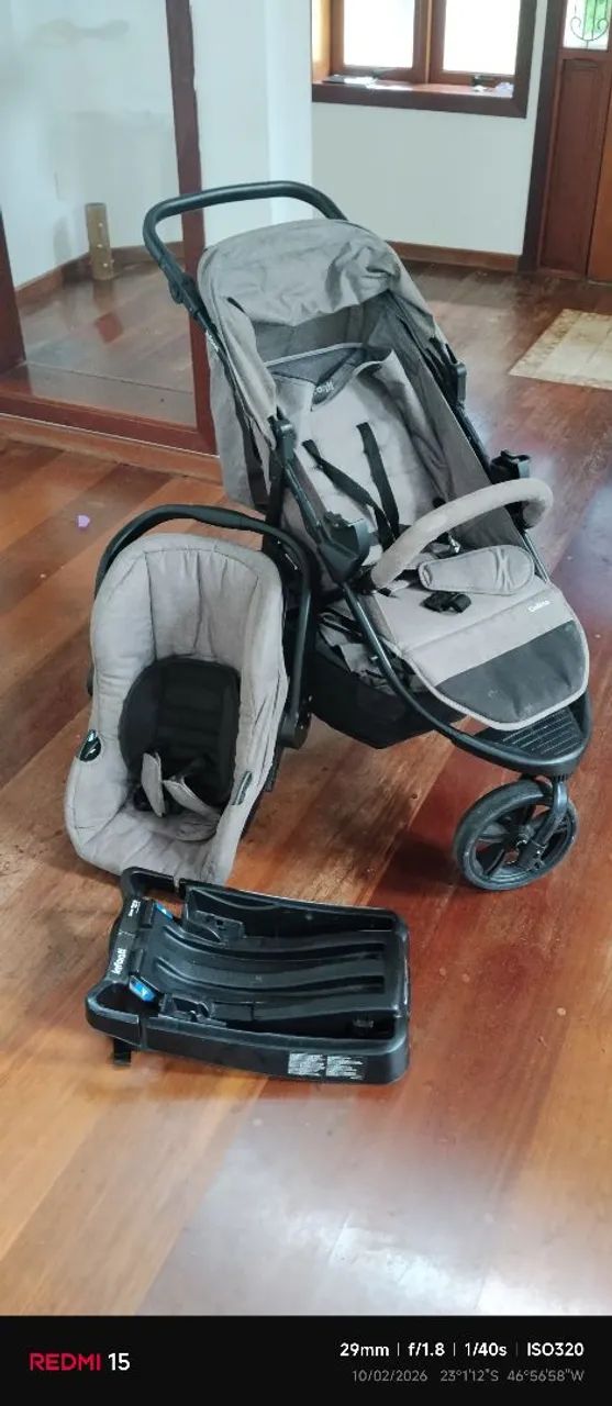 Carrinho de bebê + bebê conforto semi novo.  - Foto 3
