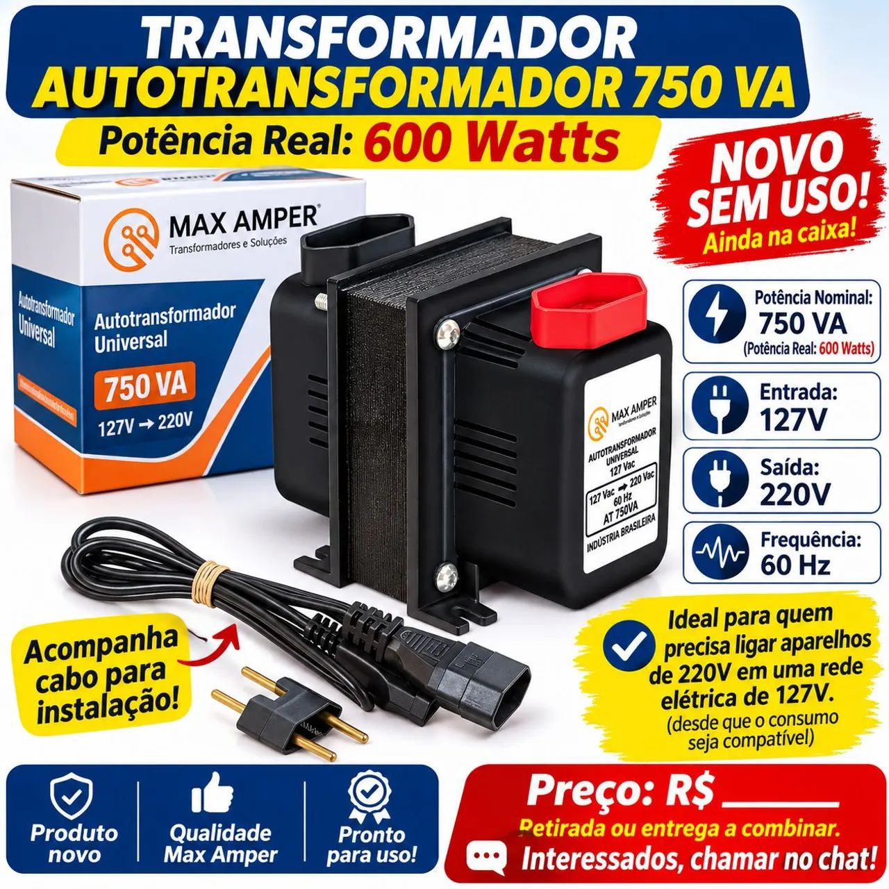 Transformador 750 va