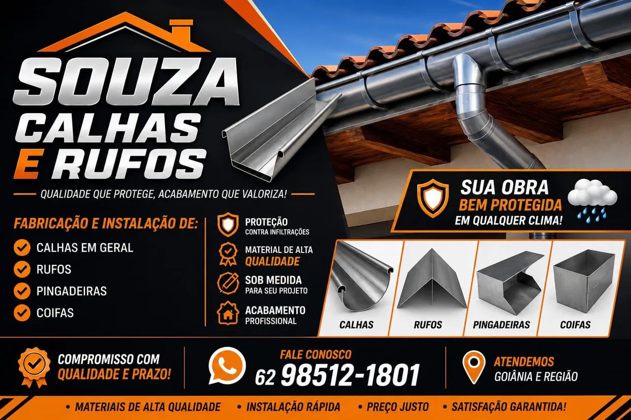 Calhas e rufos 