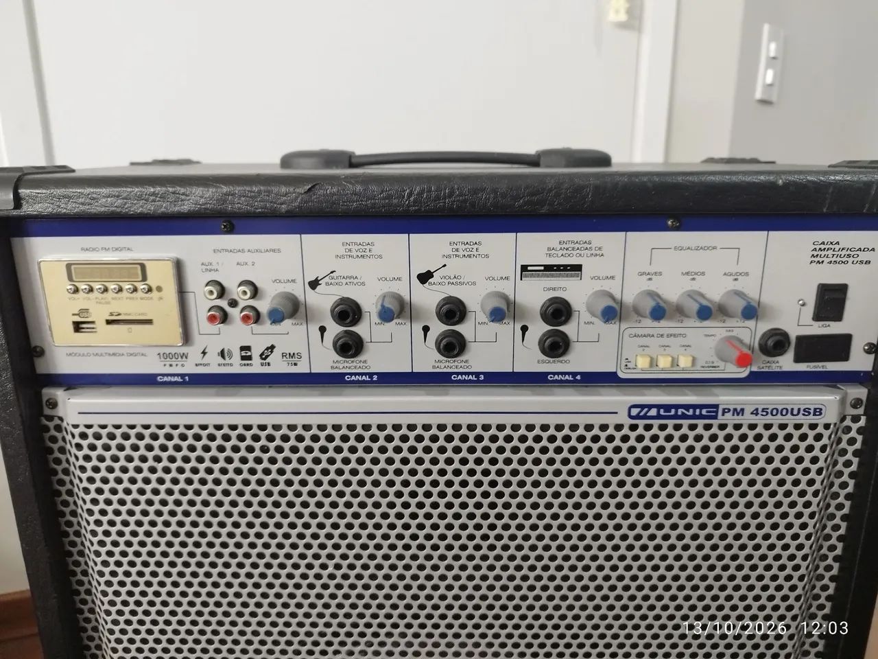 Caixa Amplificada Multiuso UNIC PM4500USB - Foto 3