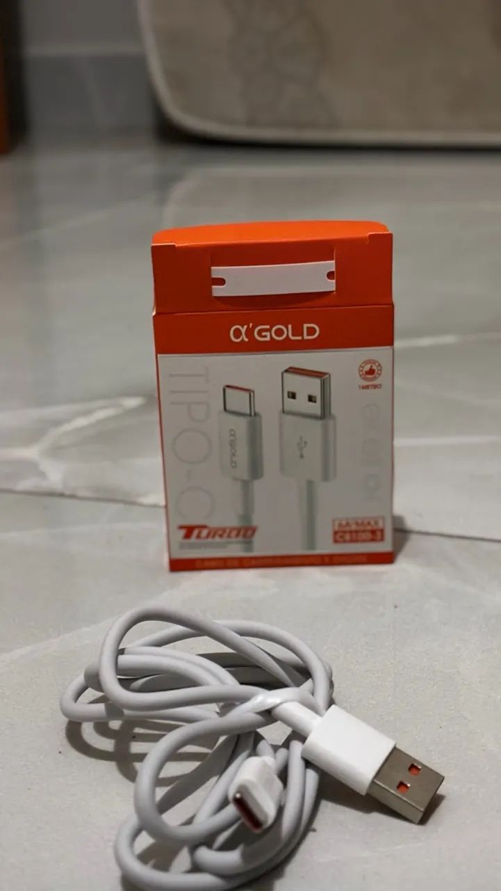 Cabo de carregamento e dados A GOLD nova - Foto 2