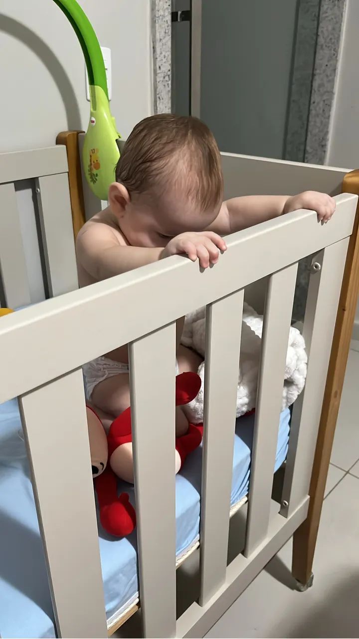 Berço 3 em 1 com Colchão Mini. Excelente 