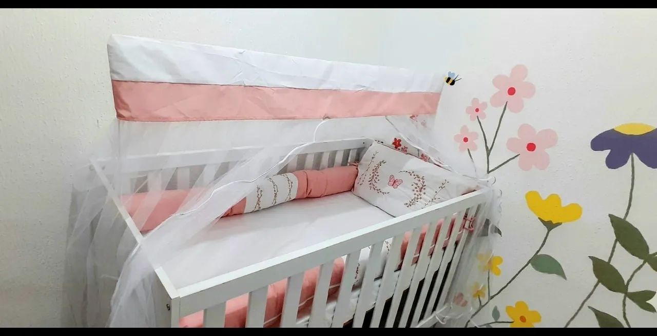 Kit berço completo feminino 