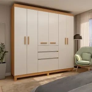 Guarda Roupa Berna Com 7 portas e 2 gavetas 