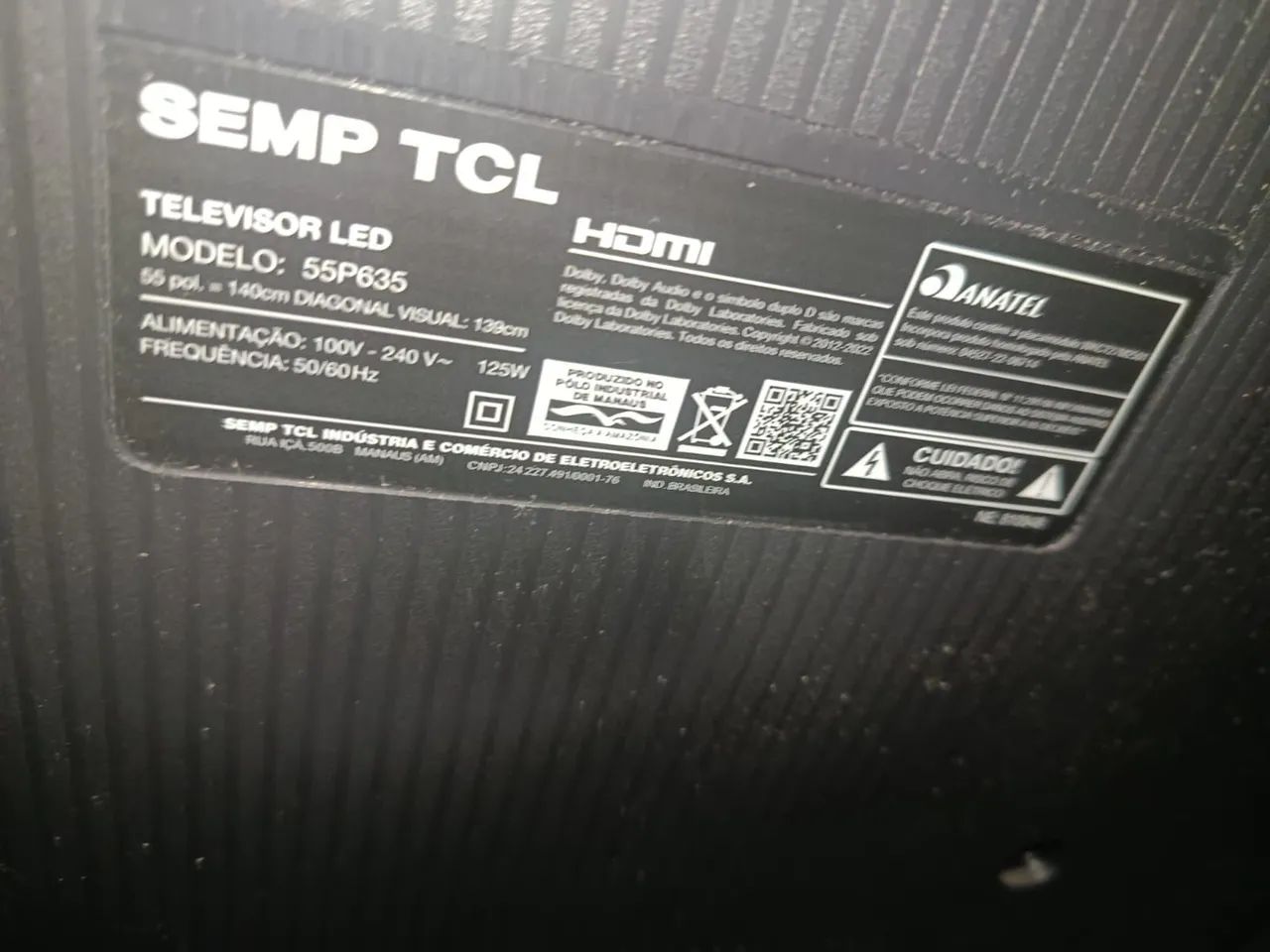 Televisão TCL 55P635, 55", 4K - Foto 2