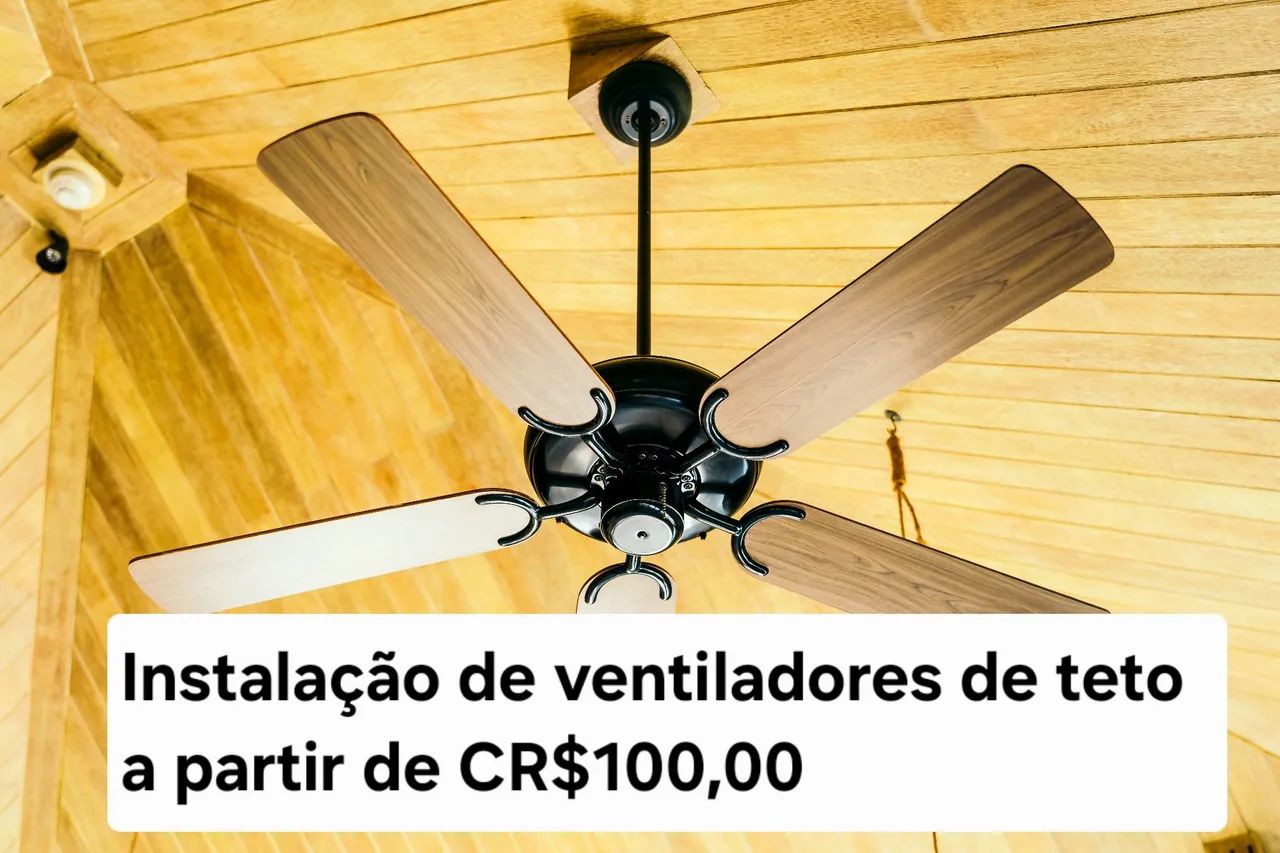 Instalação de ventiladores deteto