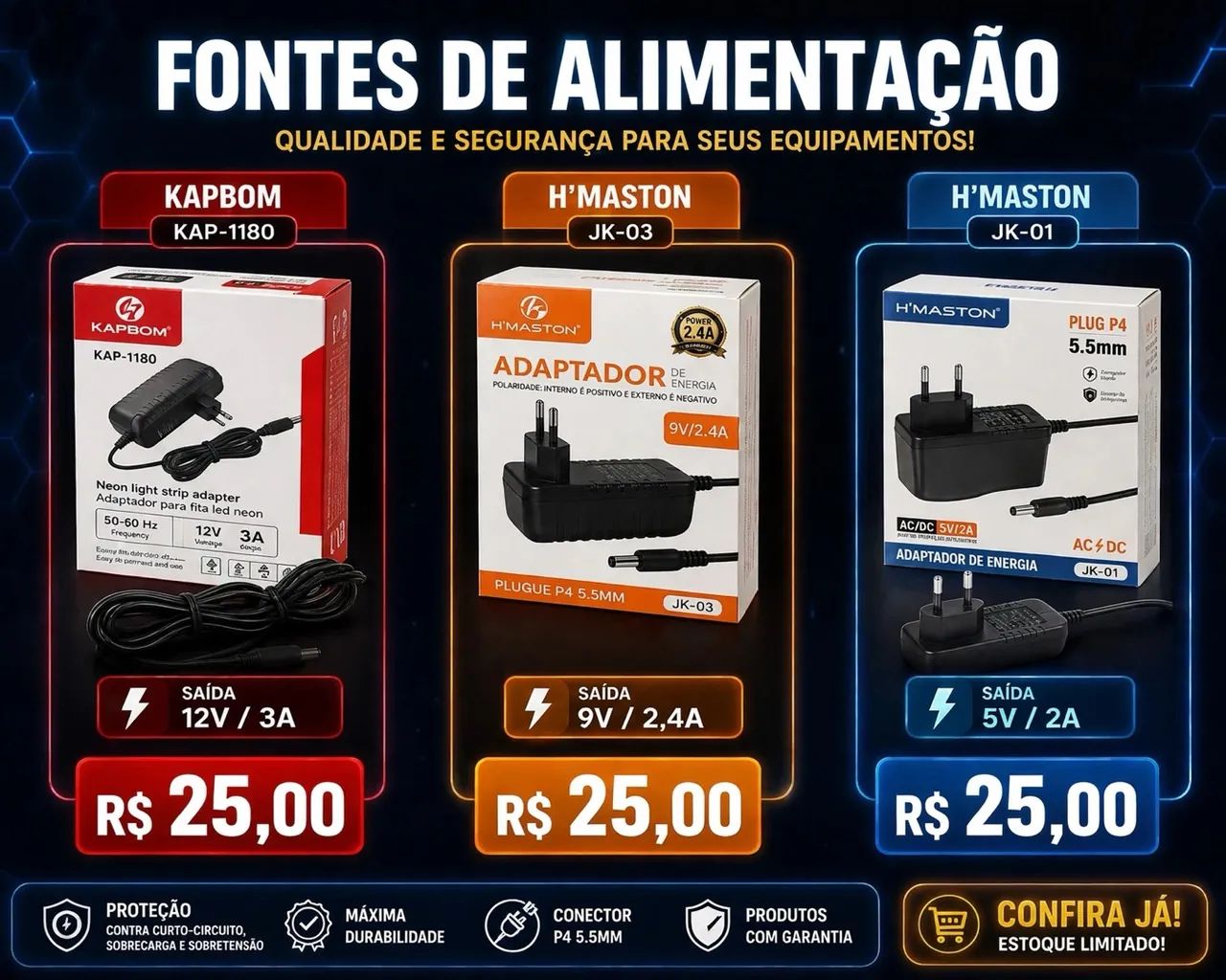 Fontes de alimentação 