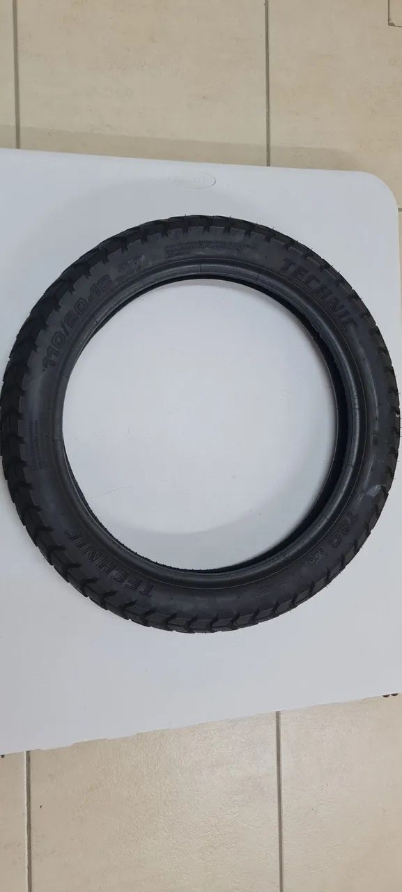 Pneu technic T&C 110/80-18 zerado. Menos de 100km rodado