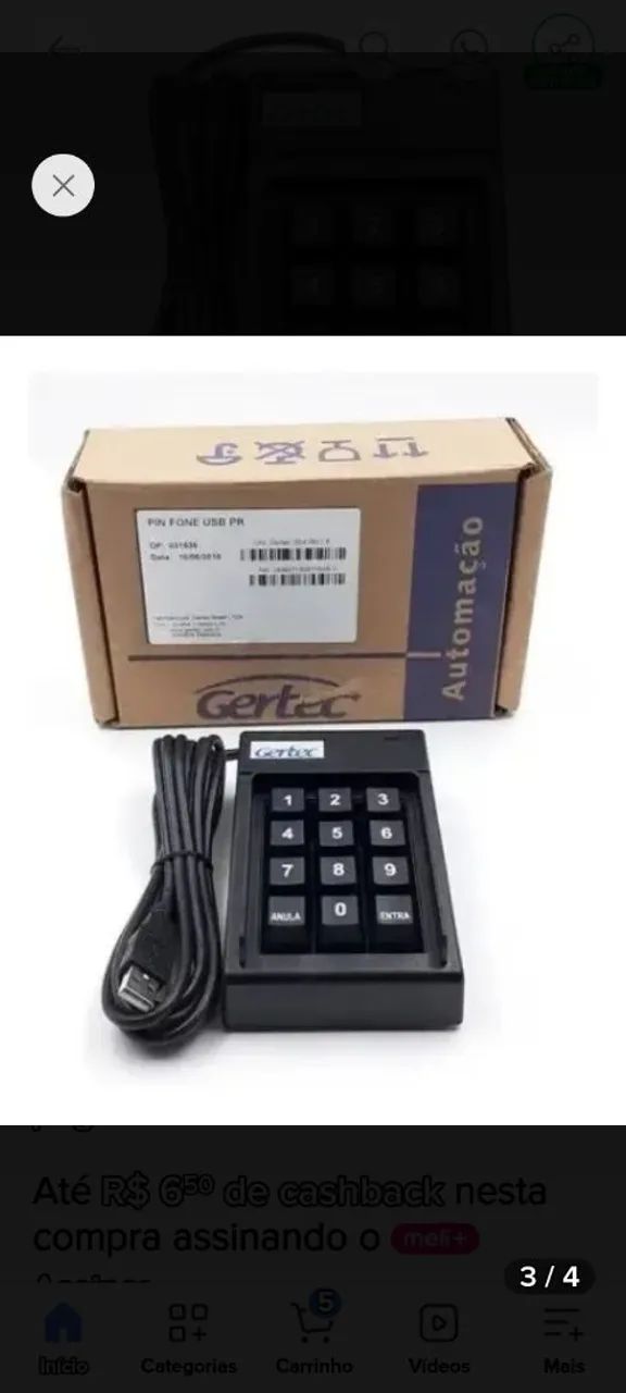 Gertec Pin Fone USB  - Foto 2