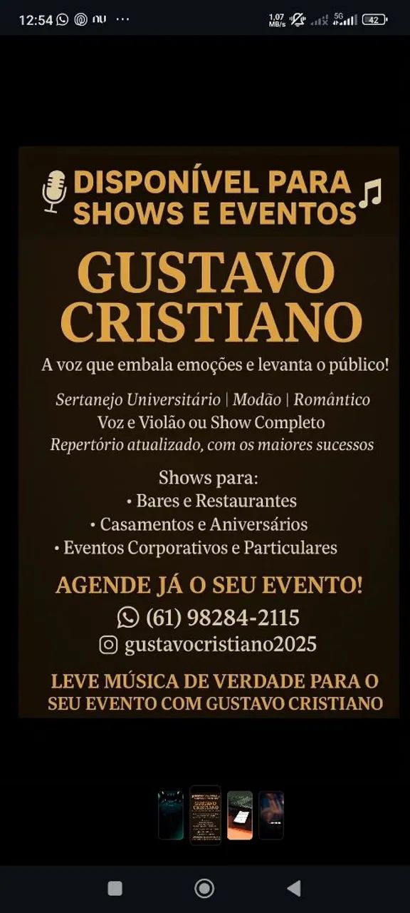 Cantor Gustavo Cristiano 