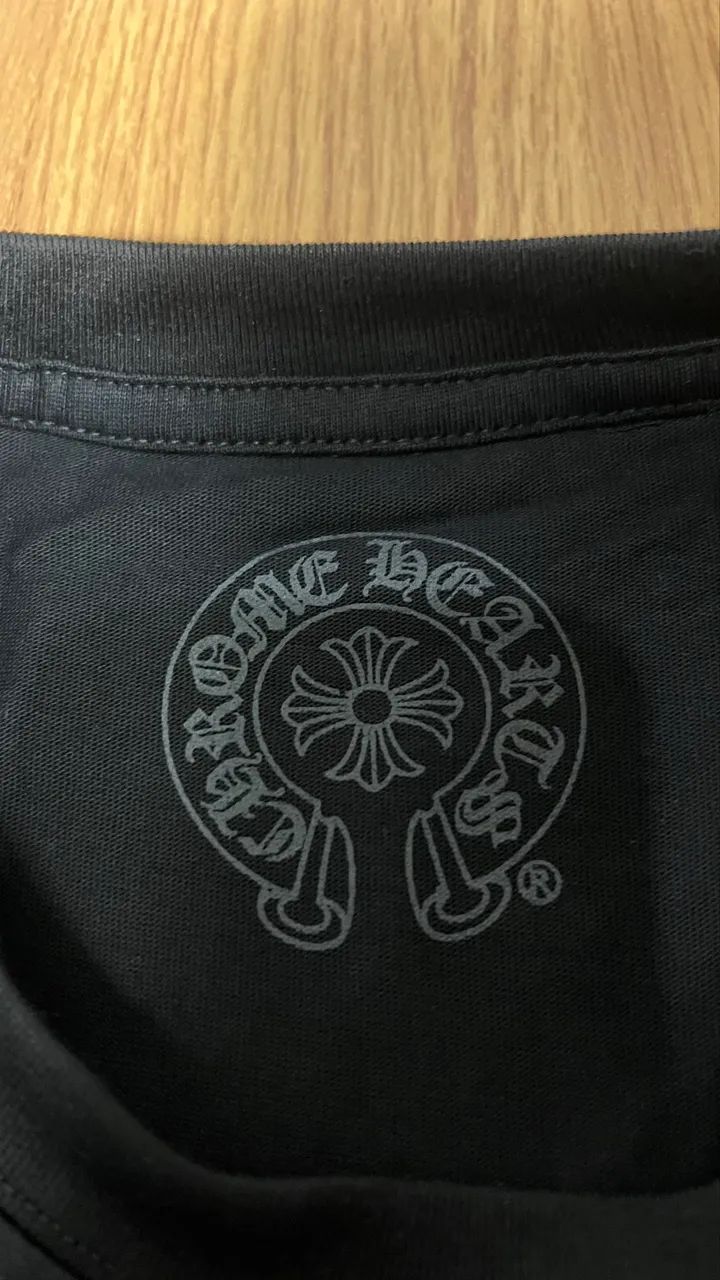 Longsleeve Chrome Hearts Us flag preta - Foto 4