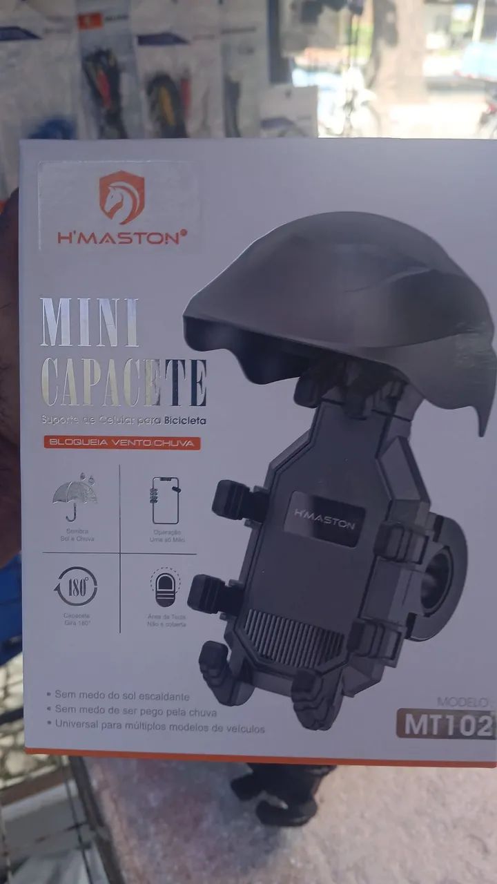 Suporte de celular para moto capacete  - Foto 2