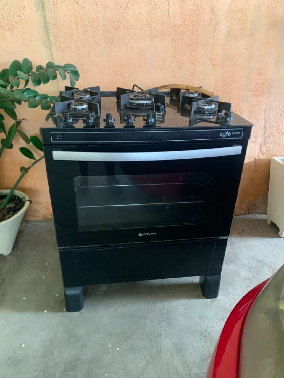 Fogão 5 Bocas com Mesa de Vidro Temperado - Foto 4