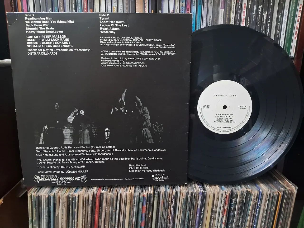 Grave Digger「Heavy l Breakdown」LP Lp Grave Digger - Heavy Metal BreakDown - CDs, DVDs etc - Porto