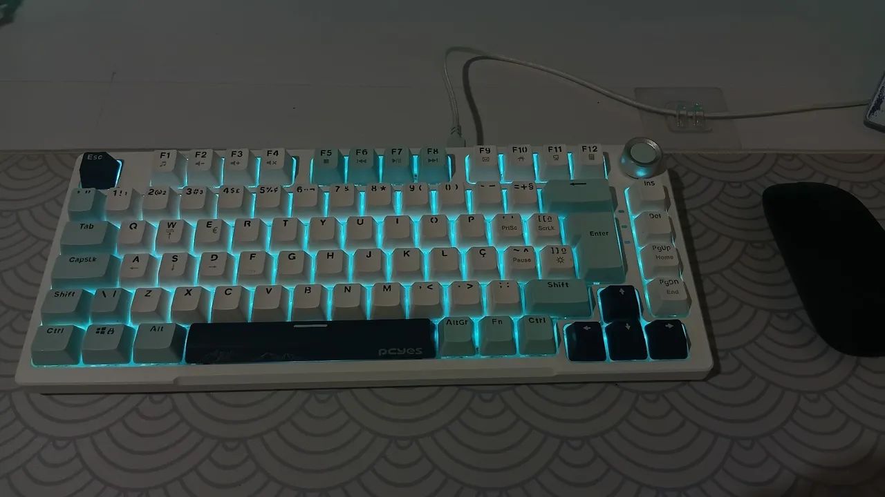 MONITOR  + TECLADO MECÂNICO + MOUSE E MOUSEPAD + BRAÇO ARTICULADO  - Foto 2
