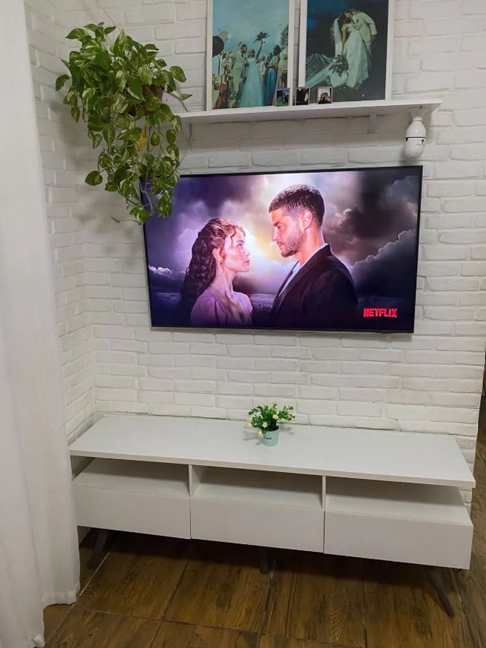 Rack para Sala Moderno Branco com Gavetas e Nichos - Foto 4