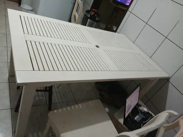 Mesa de jantar para jardim ou terraço da tok stok64962146928643122