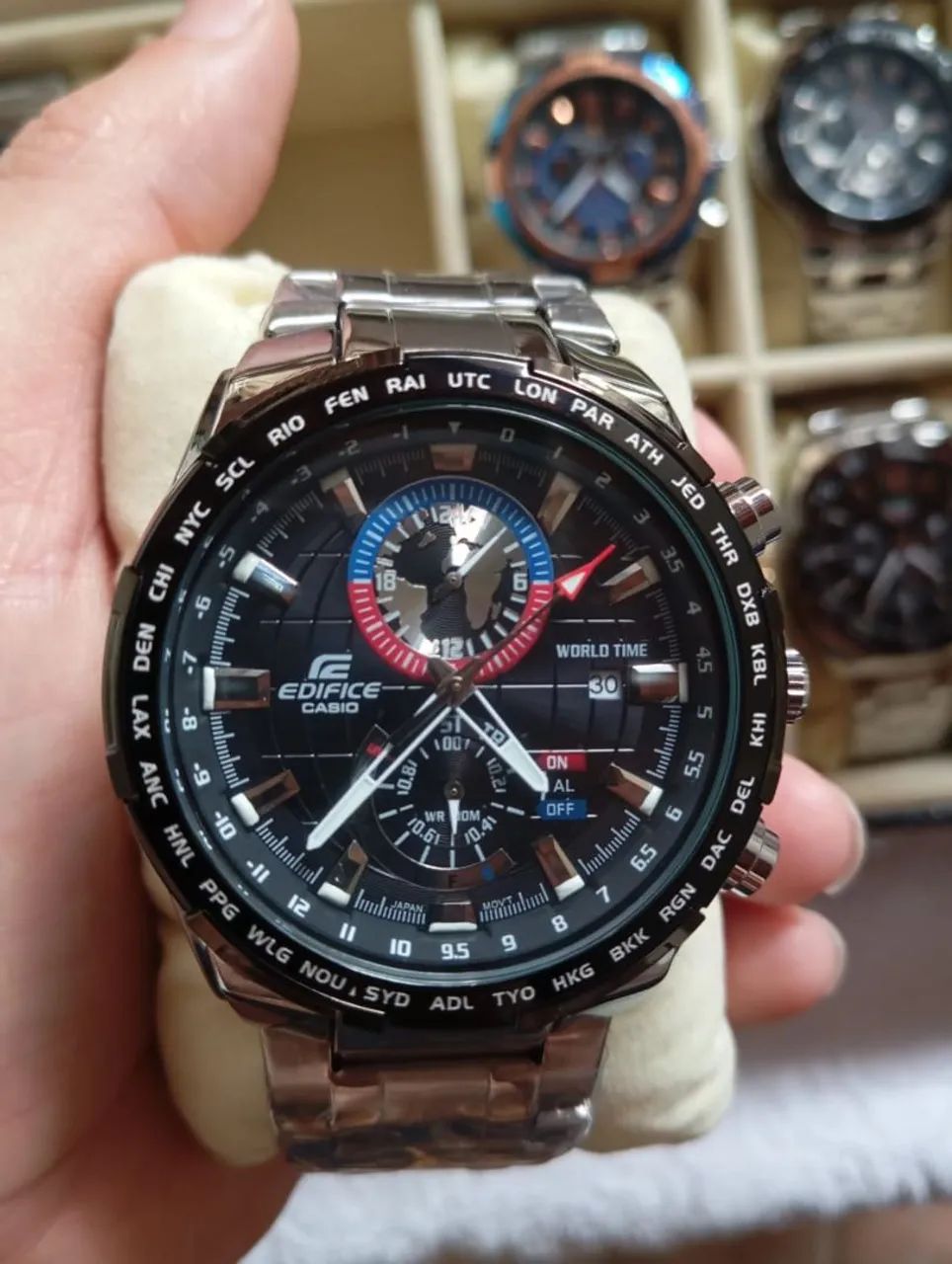 Relógio Casio edifício 1 linha, todos os ponteiros funcional  - Foto 3