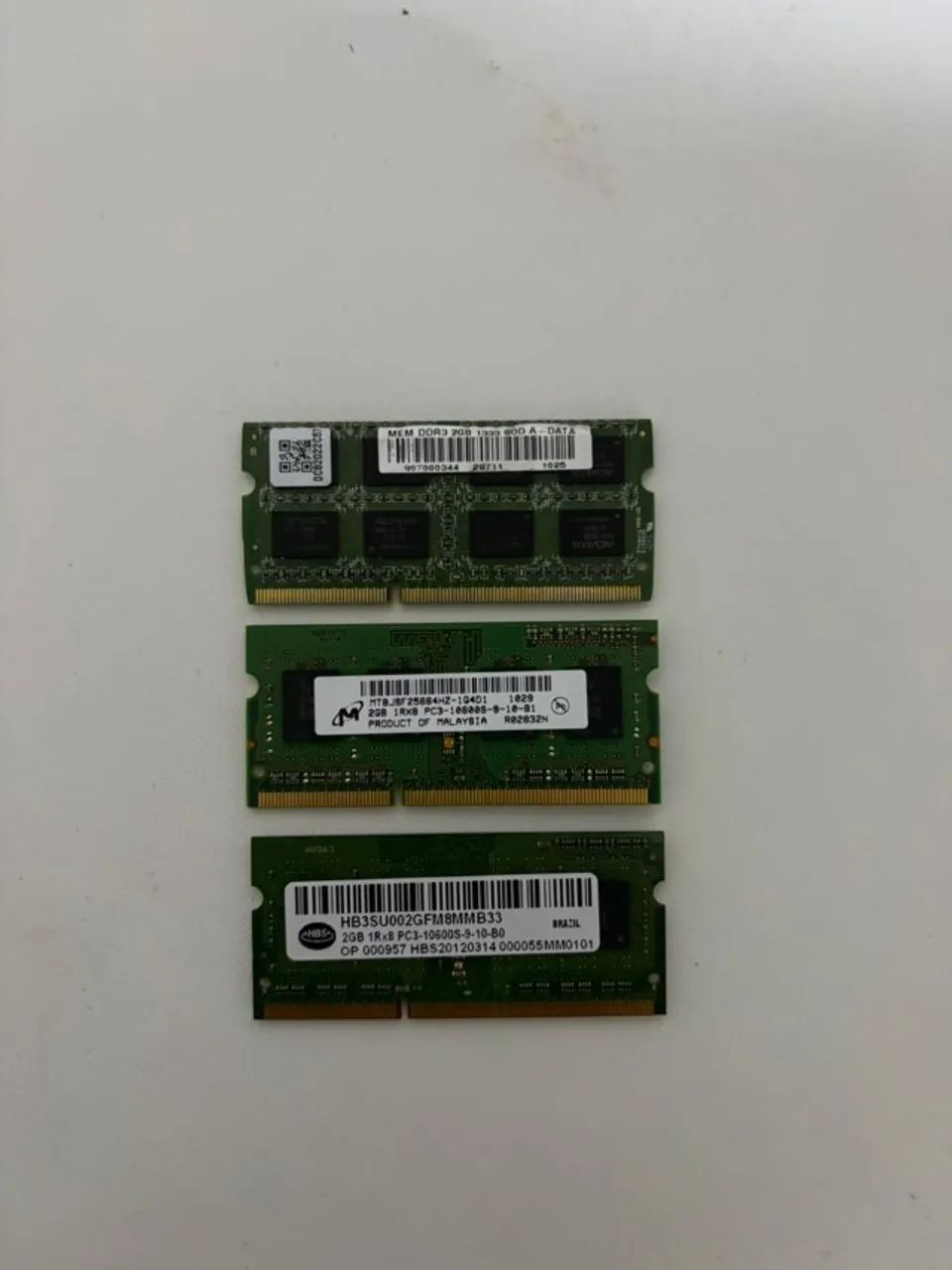 Memoria ram Notebook ddr3 2Gb