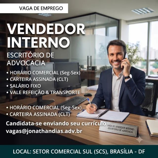 Vendedor Interno - Escritório de Advocacia 1
